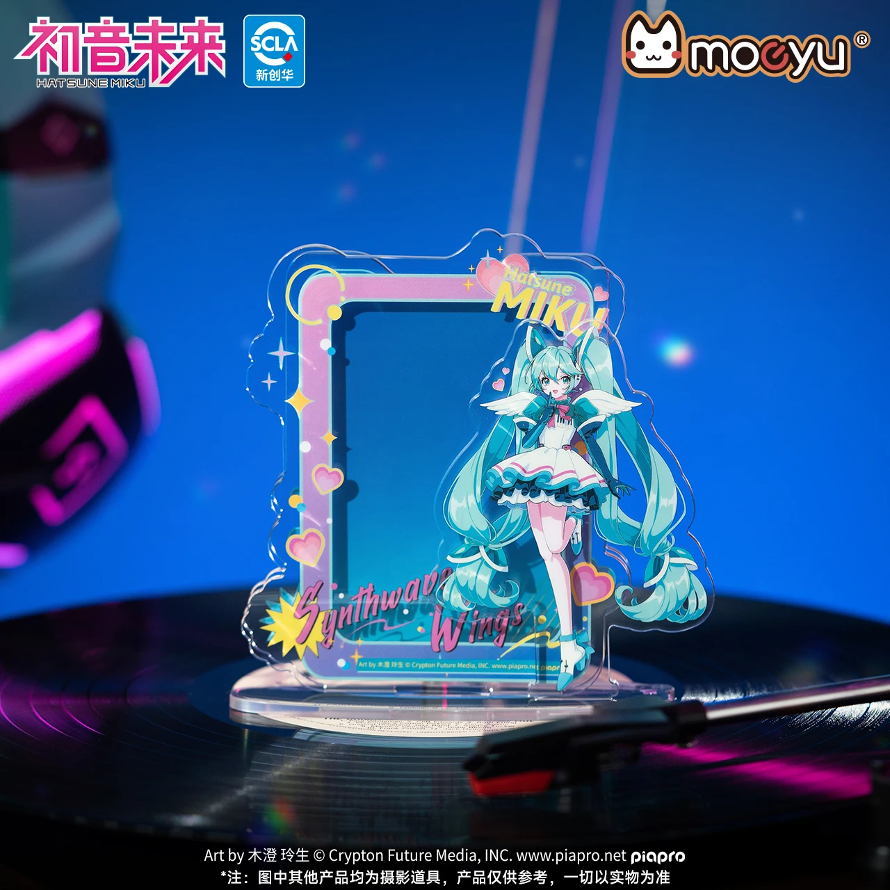 Original Moeyu Miku Acrylic Anime Figure Stand Photo Frame Picutre Holder Hatsune Cosplay Accessory