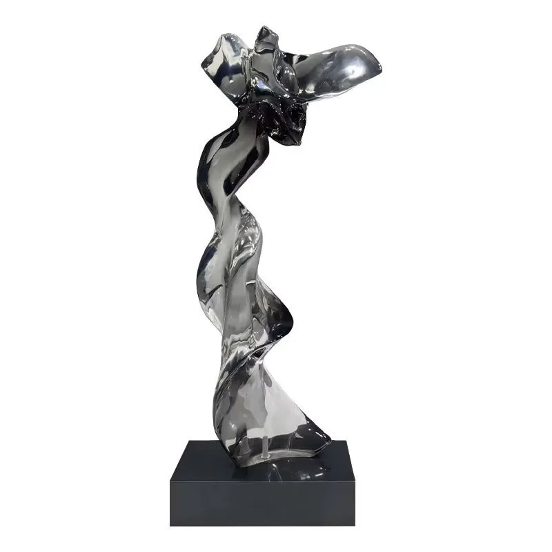 Abstract transparent resin sculpture Sales office Staircase Hotel lobby Entrance Living room New Chinese-style ornaments