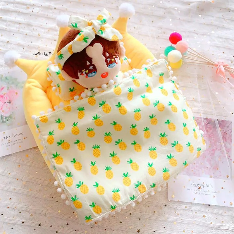 3 個 DIY 綿人形寝具セット 10/20 センチメートルアイドル人形クリエイティブドレスアップアクセサリー人形用キルト枕ベッド