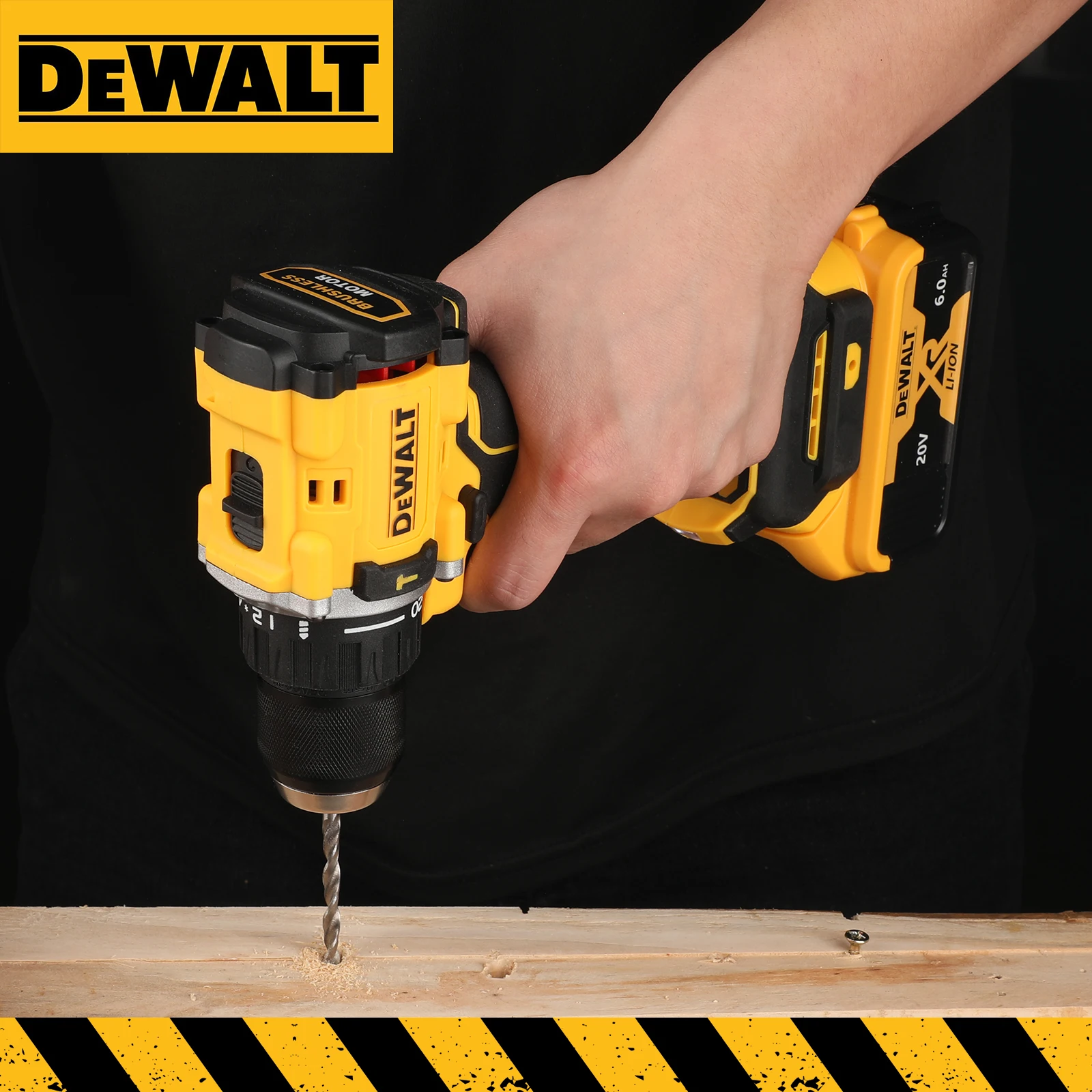 DEWALT 805 20V Lithium Battery Tool Brushless Compact Multifunctional Electric Screwdriver,Rechargeable,Hand Drill,Hammer Drill image 4