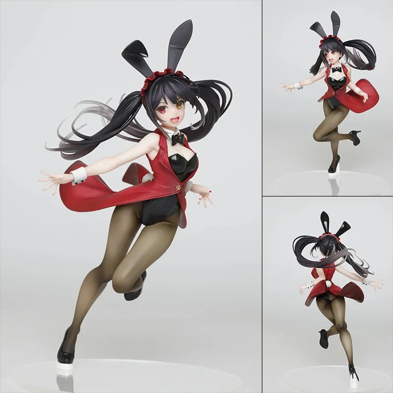 Genuine Taito Coreful Date A Live Tokisaki Kurumi Bunny Girl Ver Pvc Action Figure Model Toys For Kids