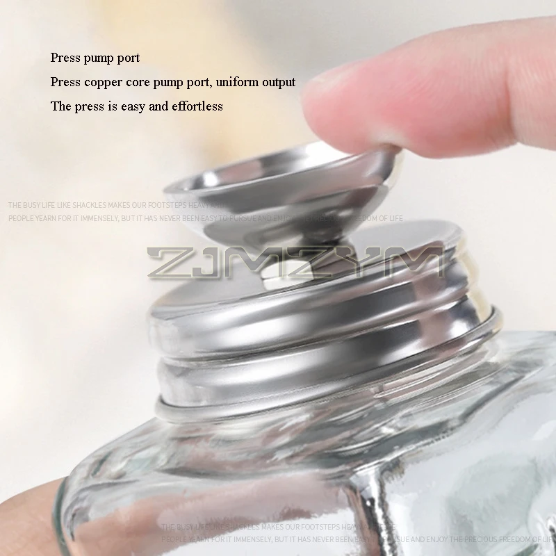 180 مللي زجاجة مسمار الزجاج دفع أسفل قمع نوع زجاجة الكحول مزيل الأظافر واضح إعادة الملء زجاجة السائل المطهر زجاجة التخزين