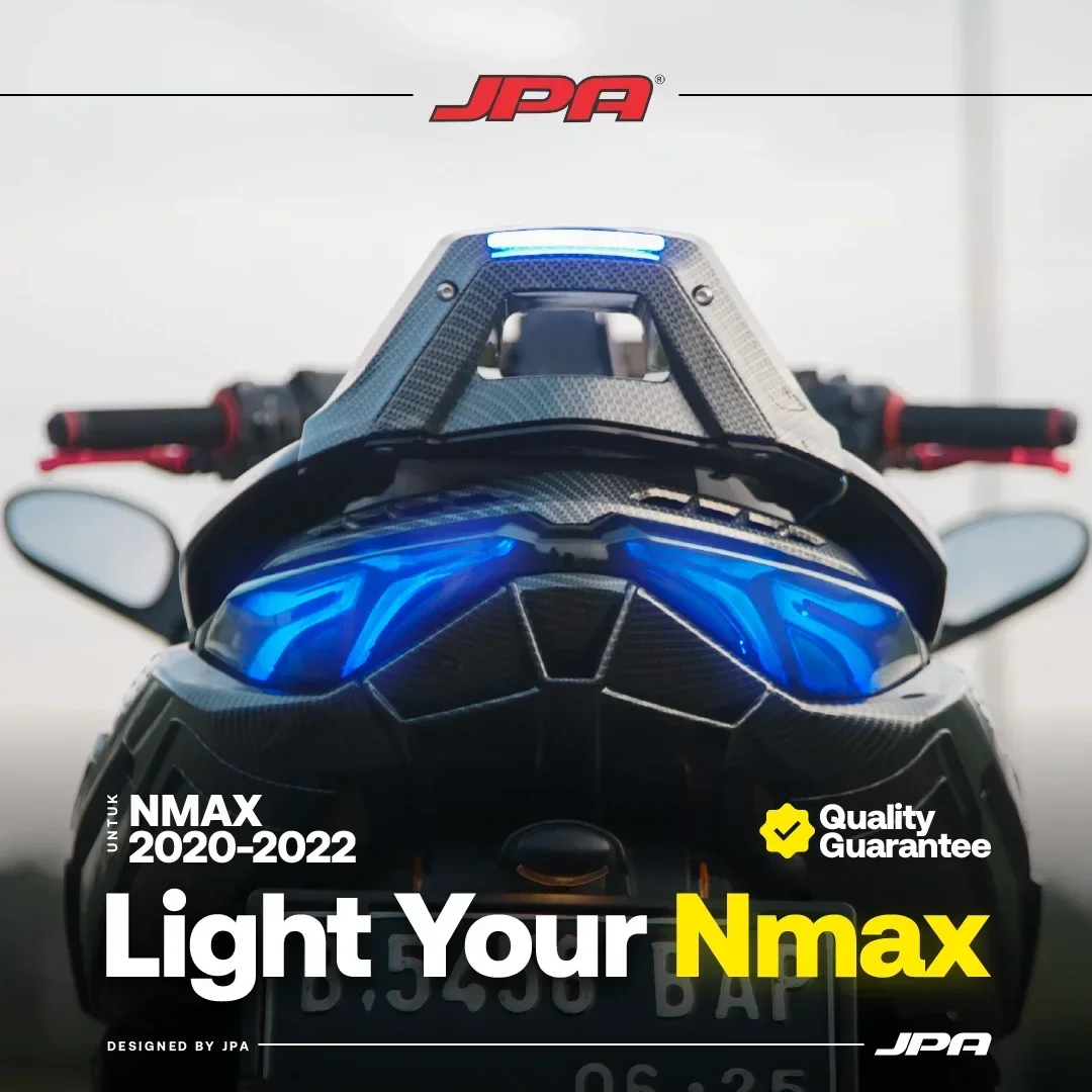 2026/Accessoires moto : Nouveau dossier Transformer compact avec éclairage pour Nmax 155, compatible avec les nouveaux modèles Nmax 155 et 125 (2020)