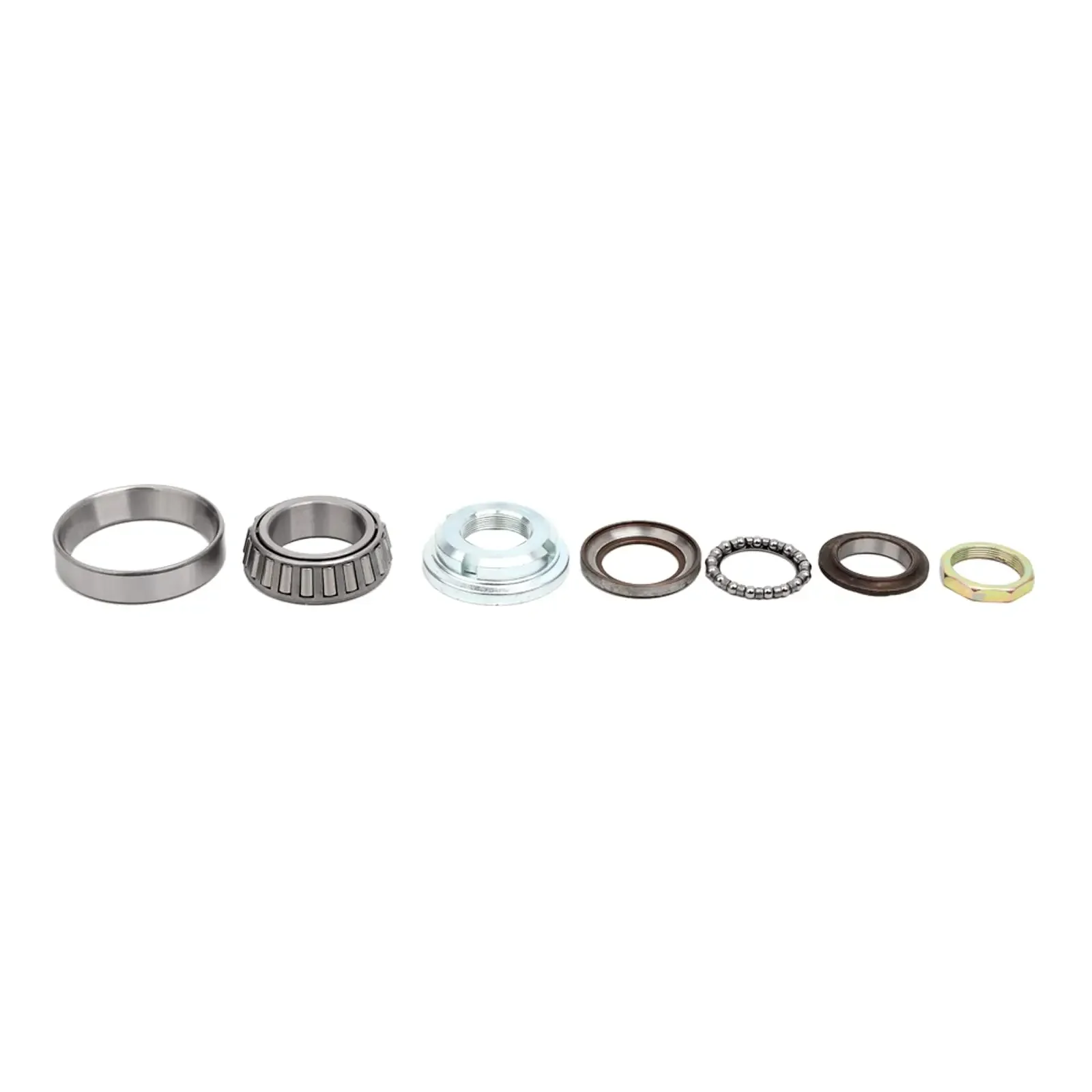 Steering Stem Rod Bearing Ring Kit 7 Piece Fit for Chinese Scooter Moped Jonway 125cc 150cc Steering Rod Taper Bearing Assembly