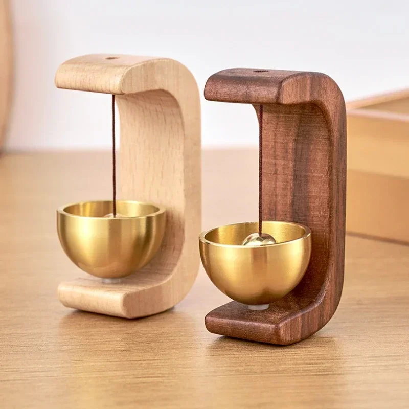 Wind chime suction door entry magnetic wooden doorbell shop door reminder bell new Chinese decoration