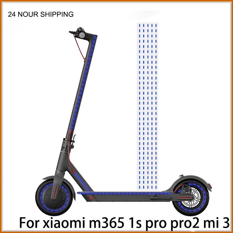 Sticker Reflective PVC for Xiaomi M365 1s Pro Pro2 Mi3 Electric Scooter Decal Waterproof Night Riding Warning Strip Accessories