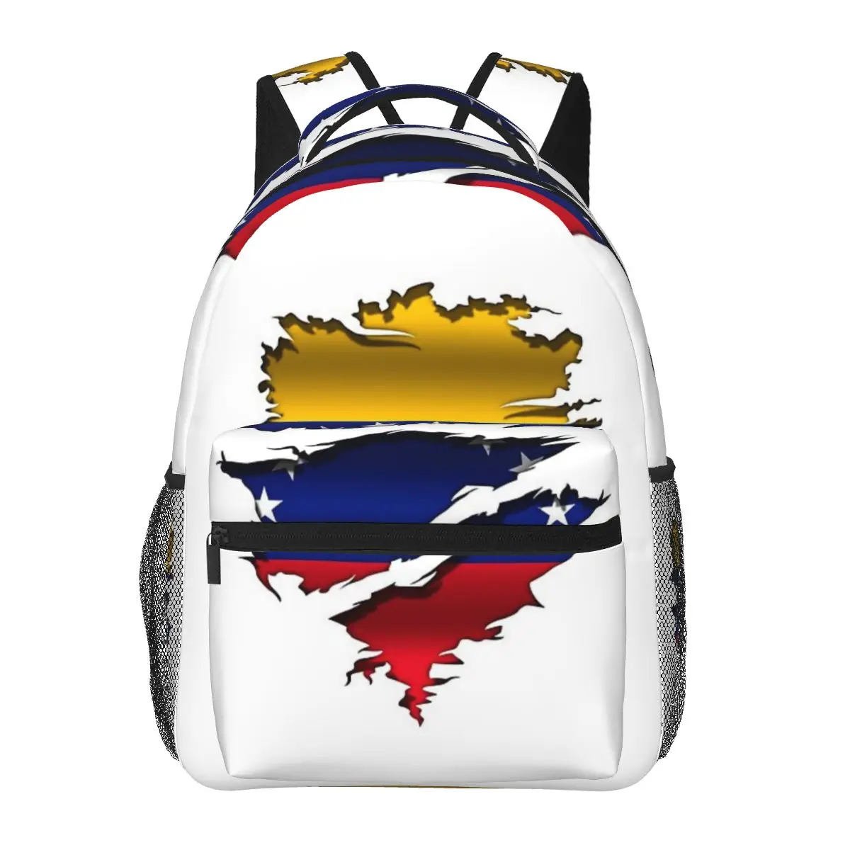 Venezuela Flag Student Backpack School Bag Hiking Travel Daypack for Men Women Fashion Bookbag Shoulder Bags