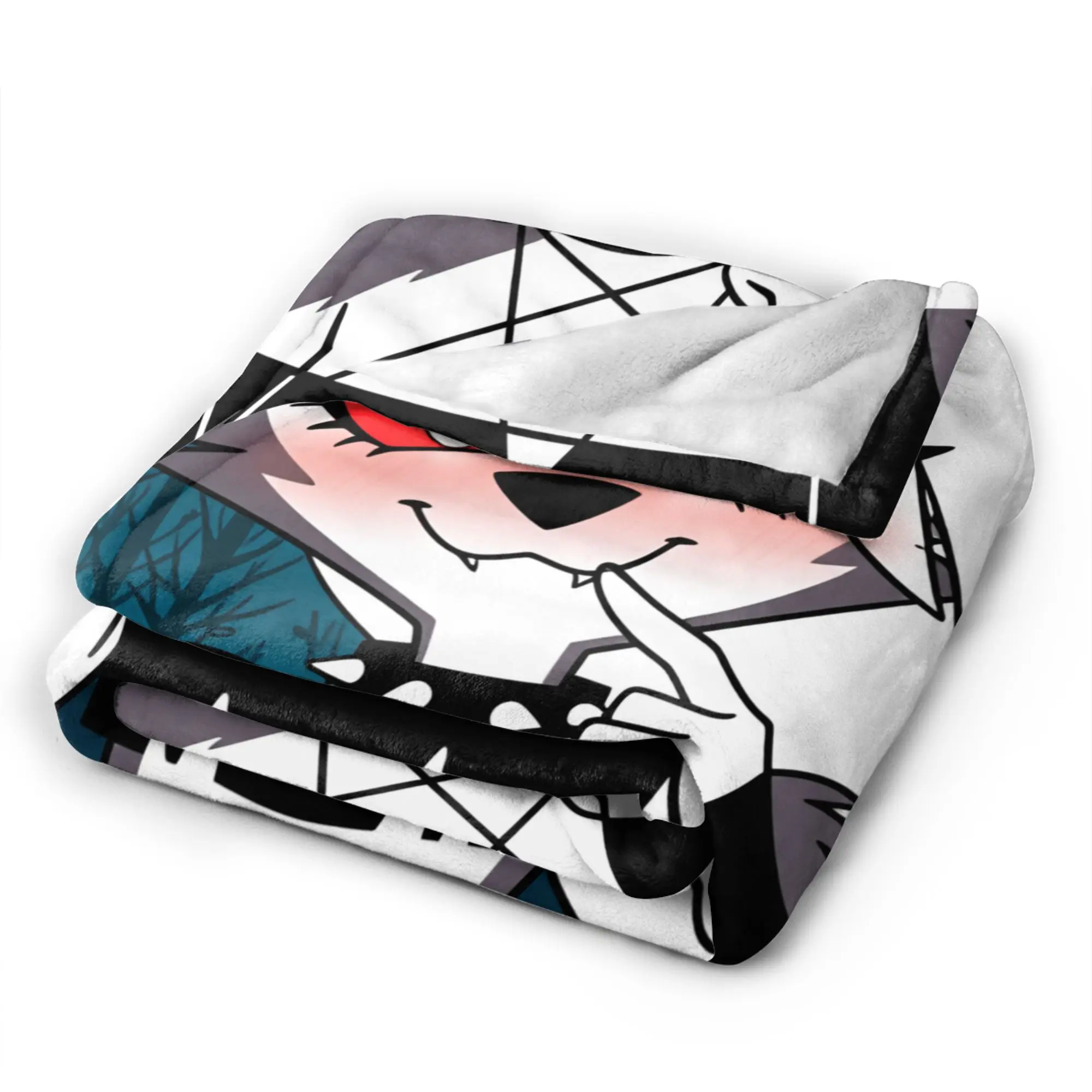 Sexy Loona Anime Plush Blankets Kids Adult Helluva Boss Flannel Throw Blanket For Living Room Warm Quality Bedspread  Gift