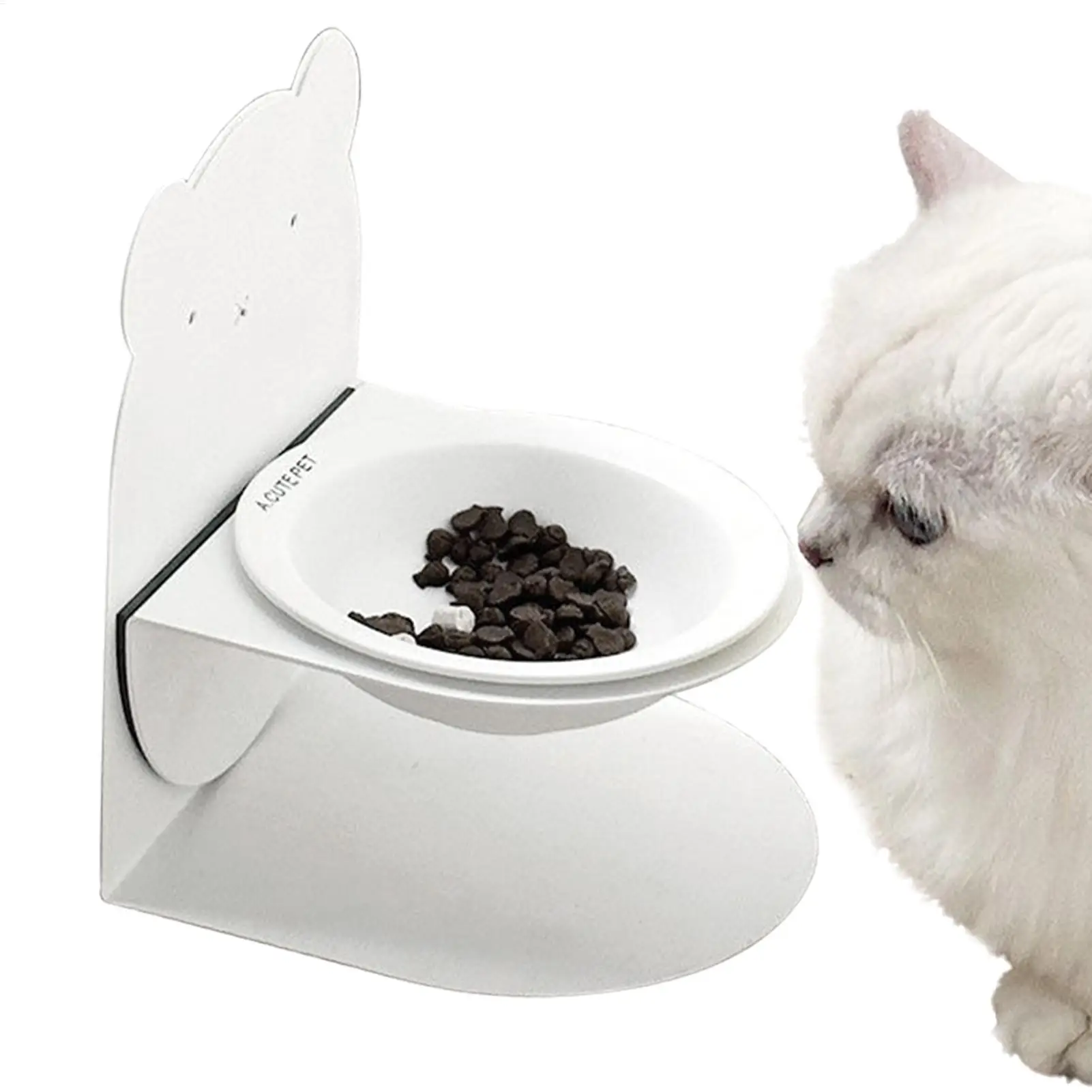 وعاء للحيوانات الأليفة للقطط، وعاء طعام جاف ورطب، وعاء قطط، جرو هريرة، أكل صحي، حامل وجبة مقاوم للانسكاب لسلالات صغيرة ومتوسطة وكبيرة