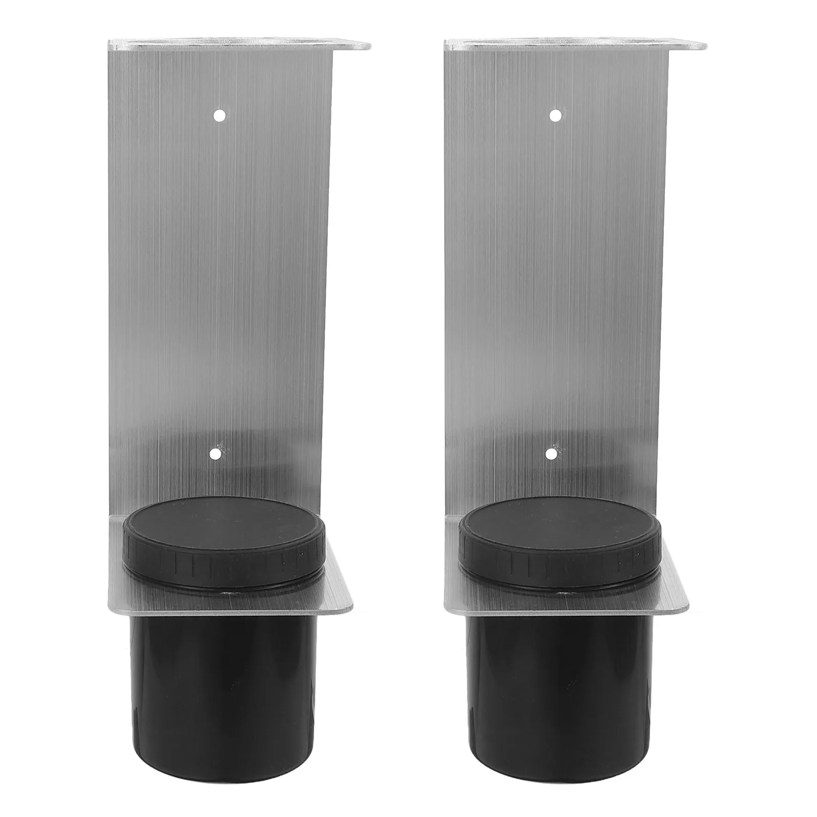 2Pcs Aluminum Oil Funnel Storage Rack Wall Mount for Garage Workshop Fluid Drain Funnel Organizer with Detachable Drip Cups and