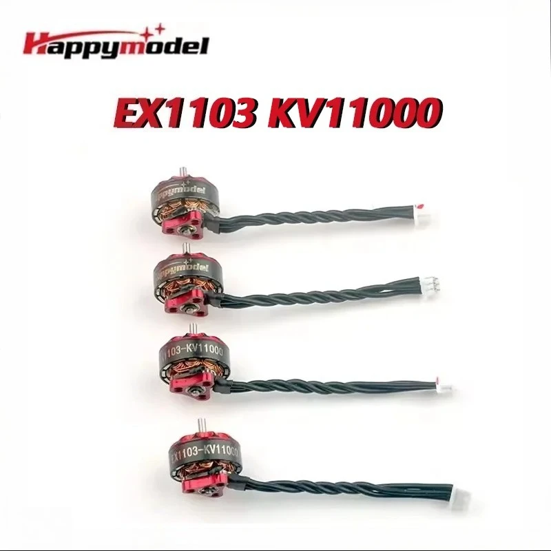 

HappyModel EX1103 KV11000 1-2S Brushless Motor Replacement for Bassline 2S Micro 90mm FPV Drone DIY Parts Accessories RC