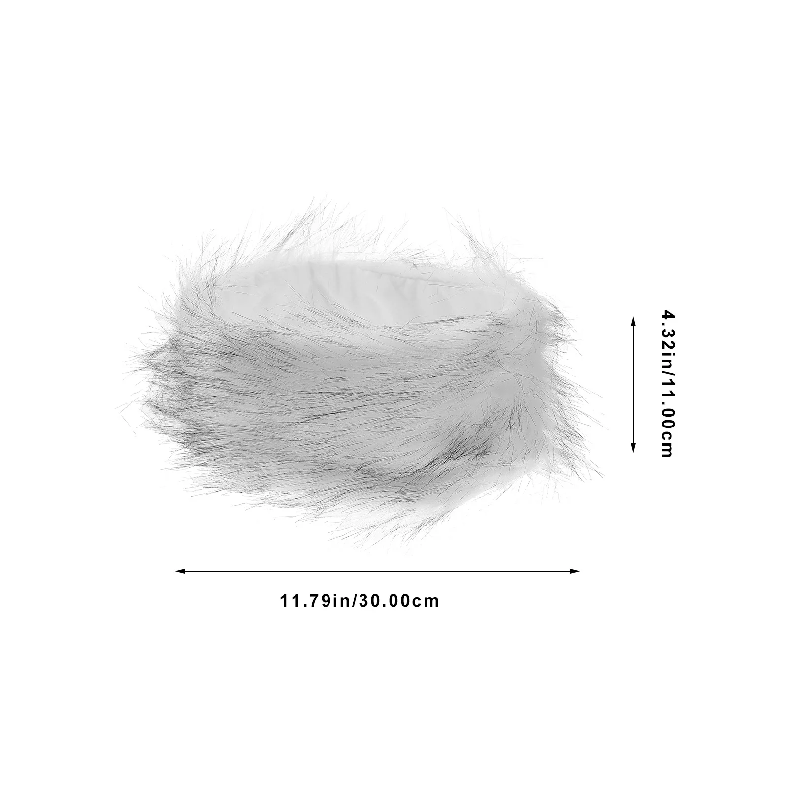 عصابة رأس صناعية دافئة، عصابة رأس صناعية صناعية مريحة لحماية الأذن في الشتاء، ربطة شعر شتوية، شعر نسائي أنيق #6