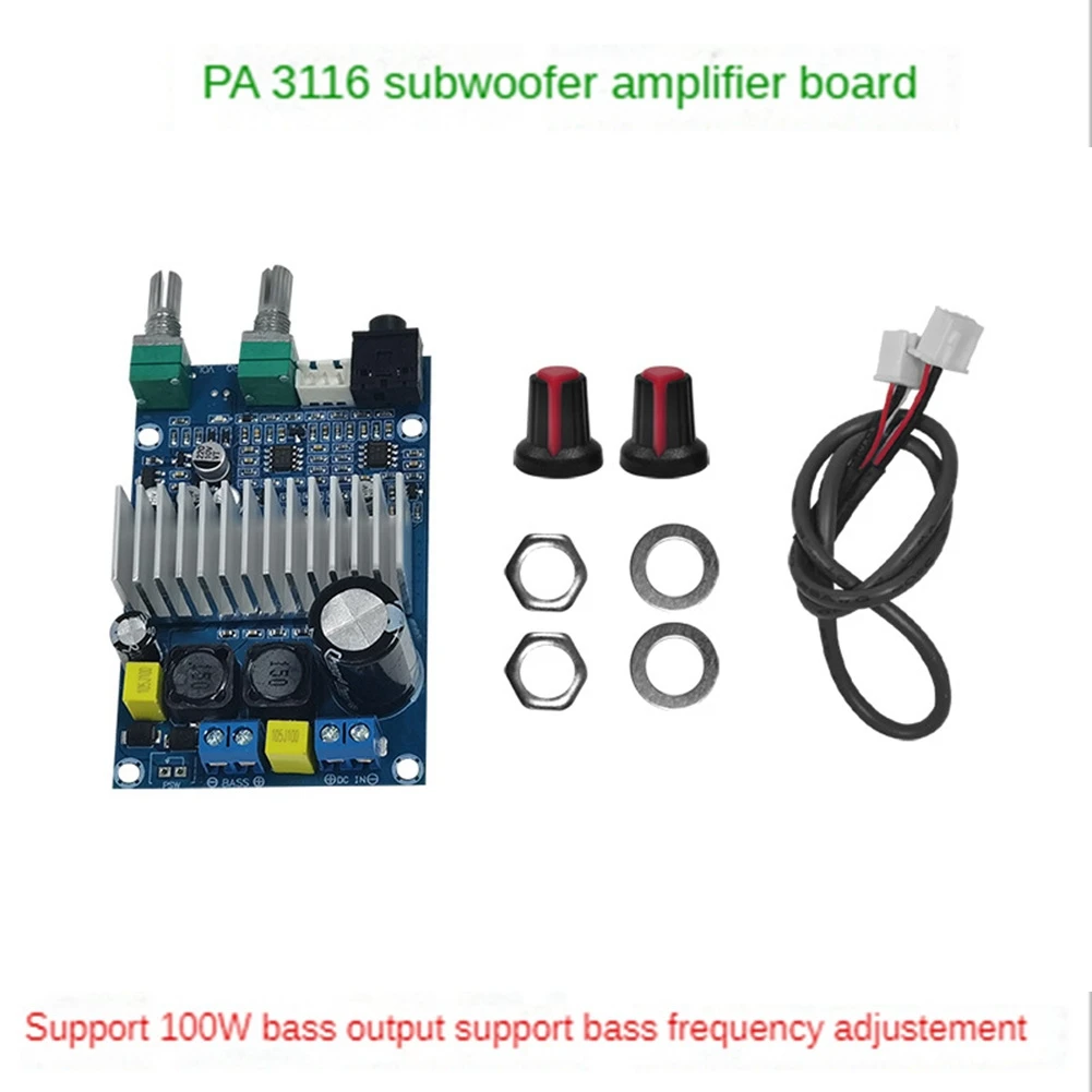 Tpa3116 100W Digitale Eindversterker Bord 12-24V High-Power Afgewerkte Board Subwoofer Versterker Board Module