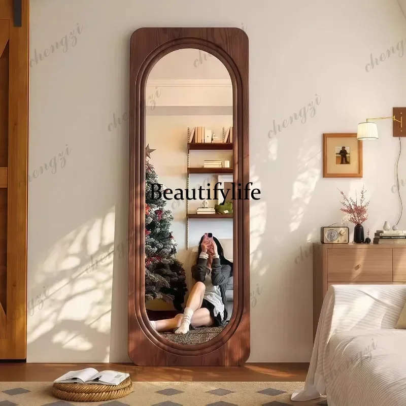 Full-body floor-to-ceiling mirror Chinese-style home wall-mounted bedroom removable mirror a17