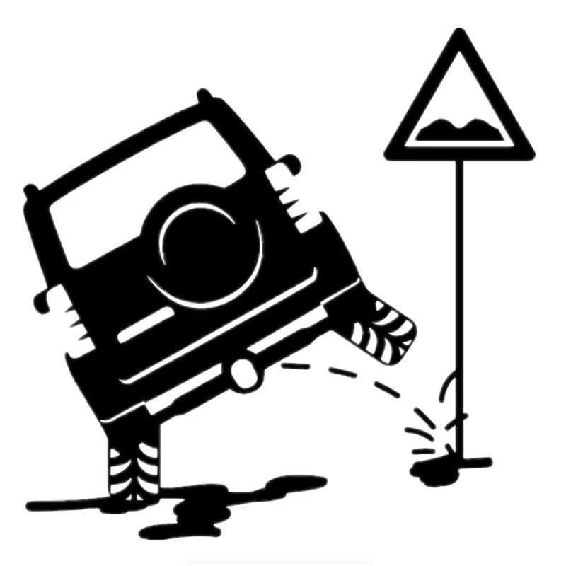 Lustiger SUV-Aufkleber „Is Peeing“ für Autos und Motorräder – Vinyl-Aufkleber für Toyota, Honda, Lada, VW, BMW, Audi, Jeep