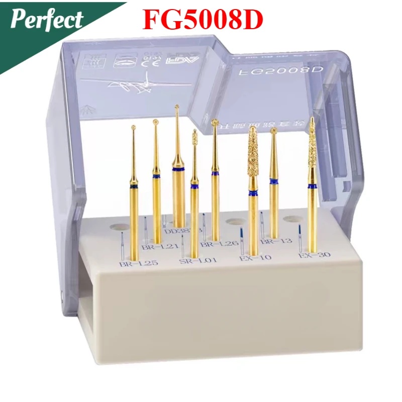 

FG5008D FG Bur Dental Pulpotomy Access Open Pulp Cavity Bur Kit Preparation