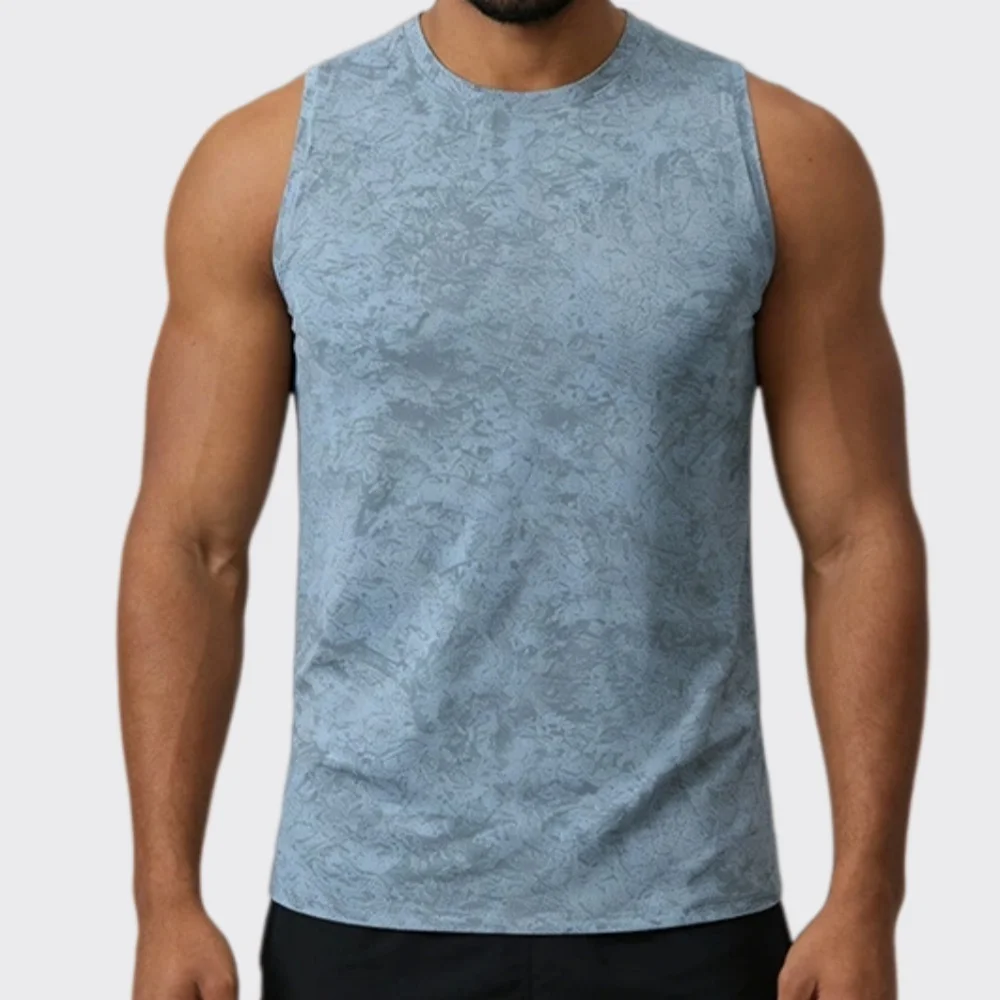 Summer Men Bodybuilding Tank Tops Gym Workout Fitness Sleeveless T-shirt Men's Breathable Running Casual Fashion Gym Sports Vest