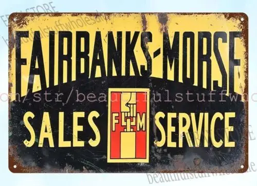 FAIRBANK-MORSE SALE SERVICE metal tin sign new home decorating ideas