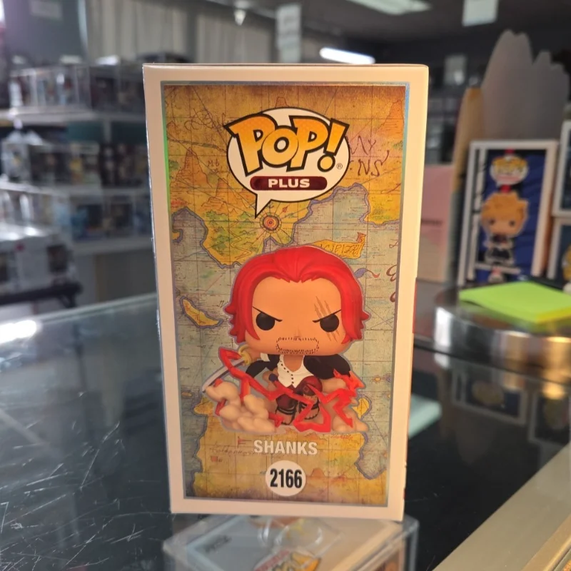 Funko Pop One Piece Shanks #2166 Anime Character Collectible Action Figure Display Model Desk Ornament Gift for Fans