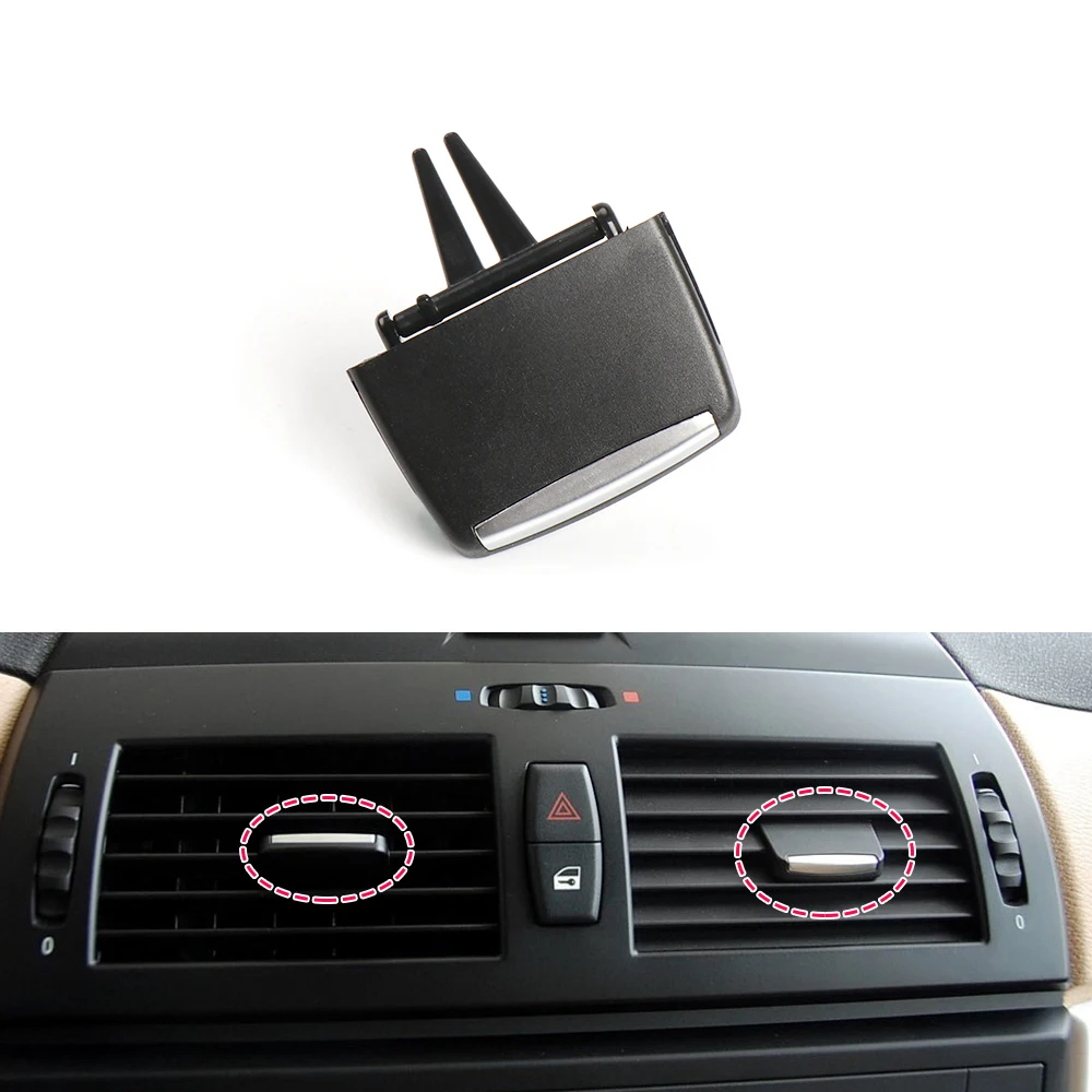Car Front Air Conditioner Vent A/C Vent Grille Outlet Tab For BMW X3 Series E83 2003-2010 2.5i 3.0i 3.0si Slider Clip Repair kit