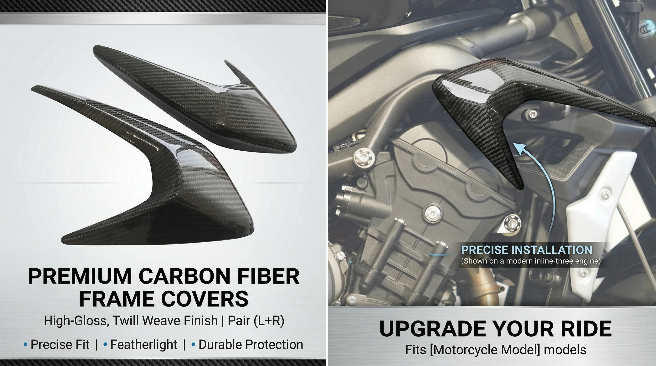 

Motorcycle Carbon Fibre Side Fairing Protection Cover for Triumph Street Triple 765 2021-2022