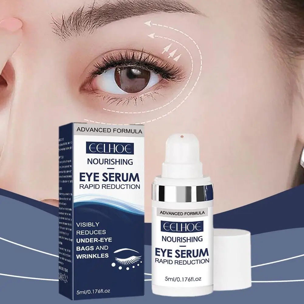 Magische Anti-Rimpel Oog Serum Vervagen Fijne Lijnen Anti Oog Verjongende Donkere Zakken Kringen Oogverzorgingsproducten 5Ml Wallen V4k7