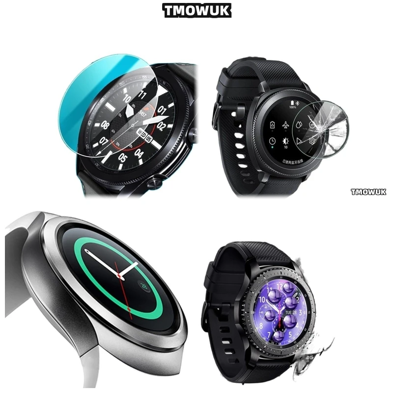 

For Samsung Gear Sport Gear 2 3 4 zero Shockproof Tempered Glass Screen protector HD 9H Scratch-Resistant Bubble-Free
