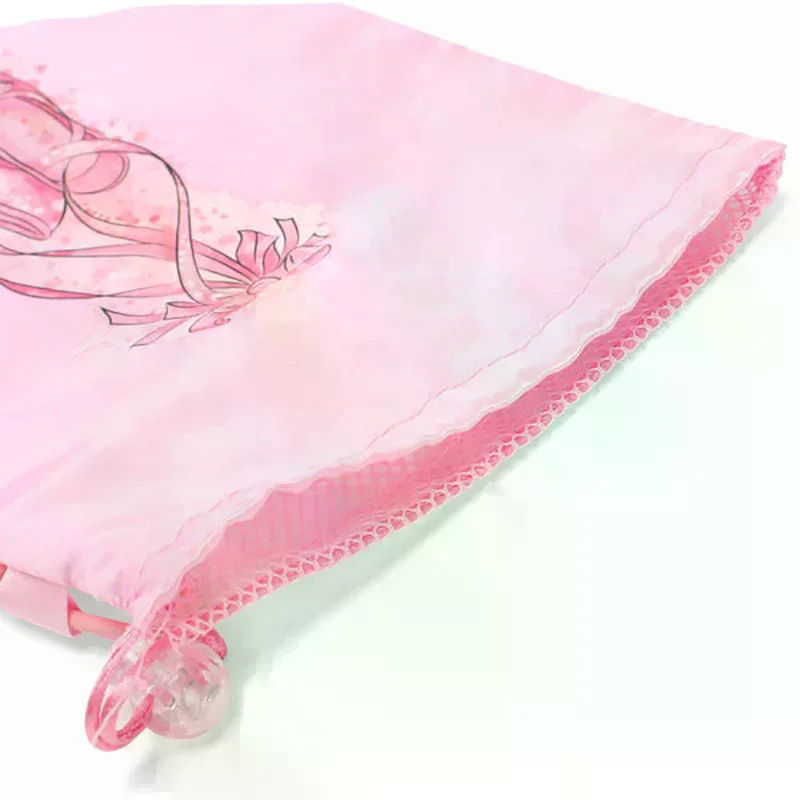 المحمولة شبكة الرقص حقيبة تنفس الأحذية كيس التخزين الفتيات الباليه المنظم أكياس أكياس الأحذية حقيبة الرباط أحذية الرقص الحقيبة