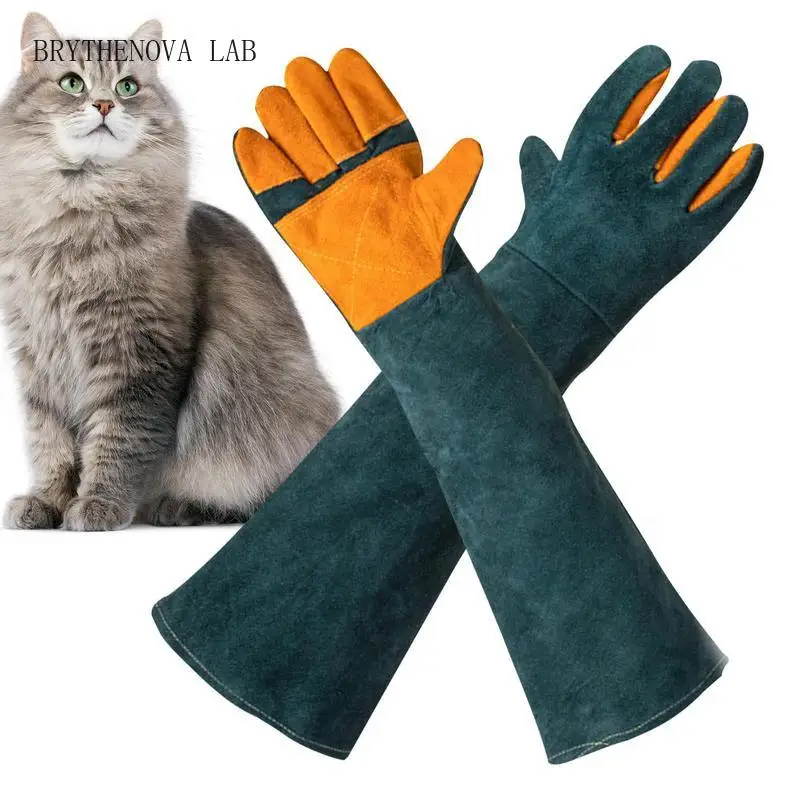 Animal Handling Gloves Extreme Heat and Fire Resistant Gloves Bite Proof Animal for Dog Cat Bird Falcon Livestock Snake