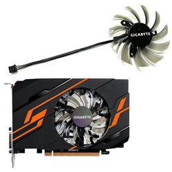 Fan van de grafische kaart, 3Pin 3 lijnen, T128010SM, voor Gigabyte GeForce GT 1030 2GB OC, voor Gigabyte GV-N730,Video VGA GPU koeler