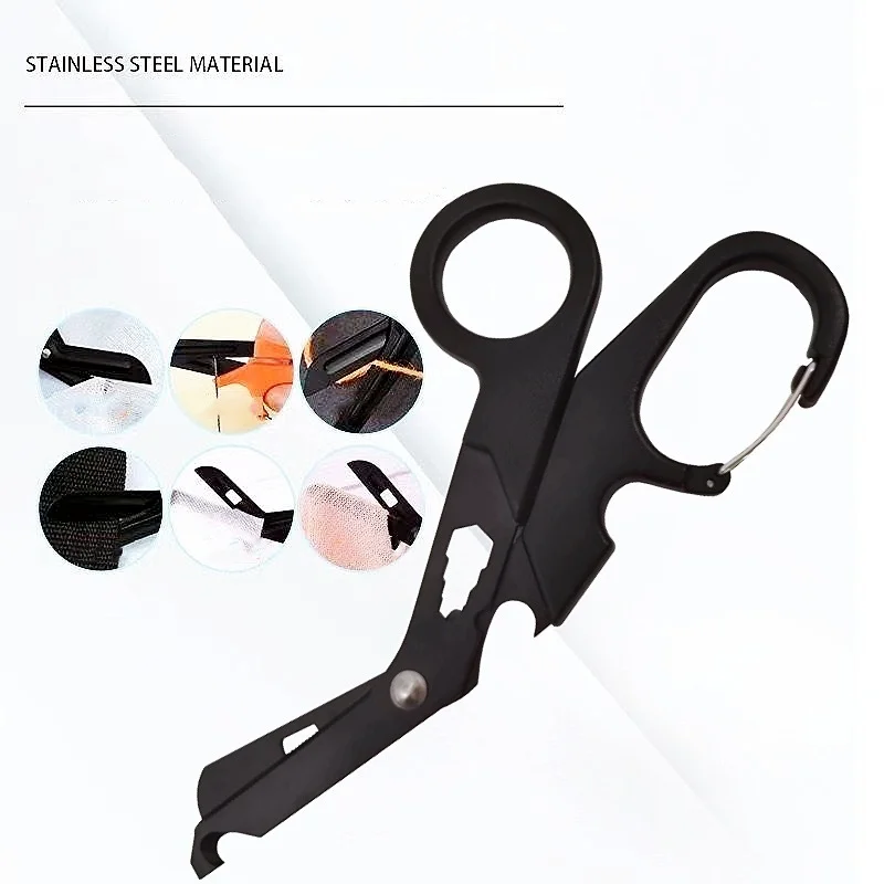 1pc Rescue Scissors Trauma Shears Survival Tool Trauma Gauze First Aid Shear Outdoor Utility Hike Home