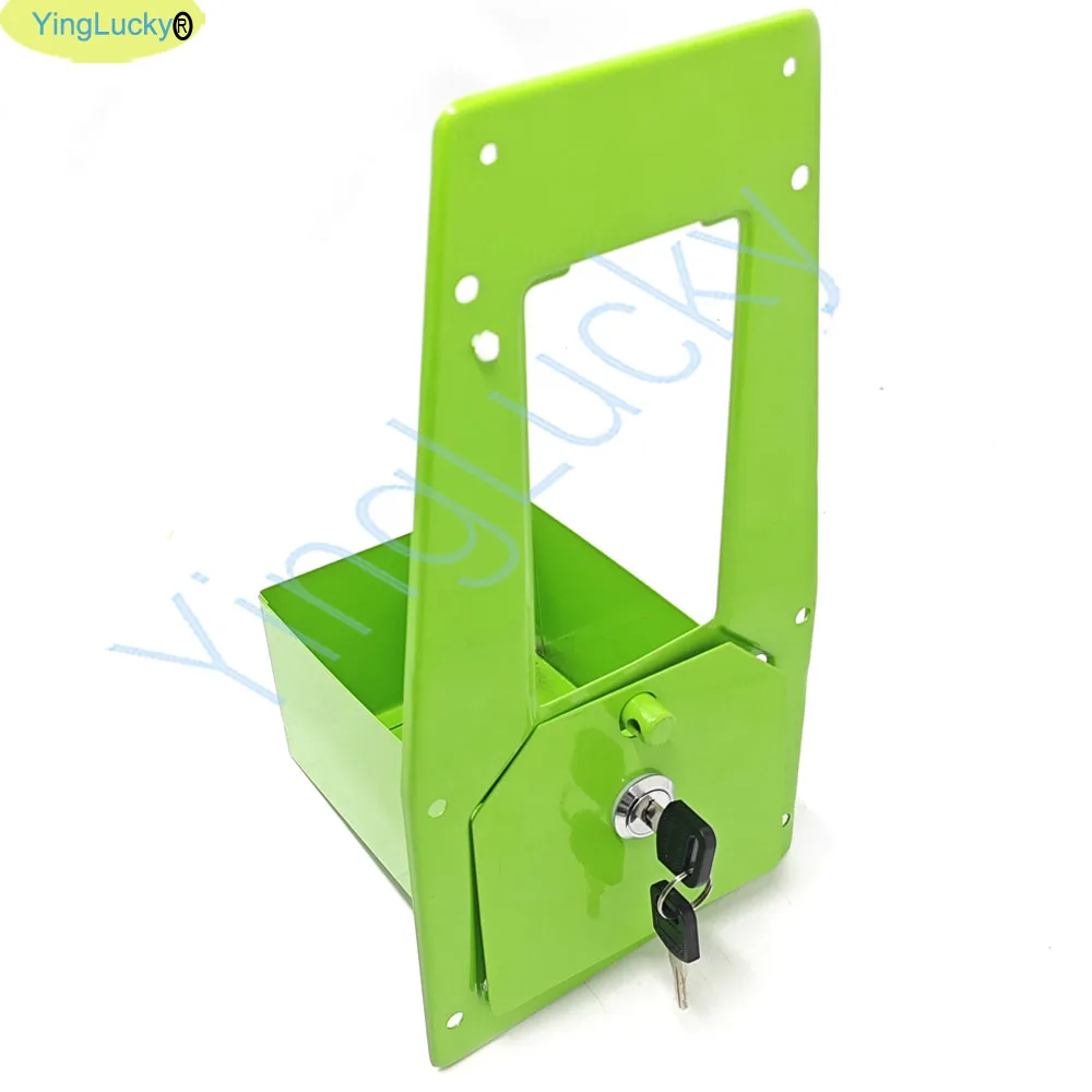 Arcade coin acceptor with arcade door to accept game tokens Multi-currency coin acceptor can for claw machines, swing machines