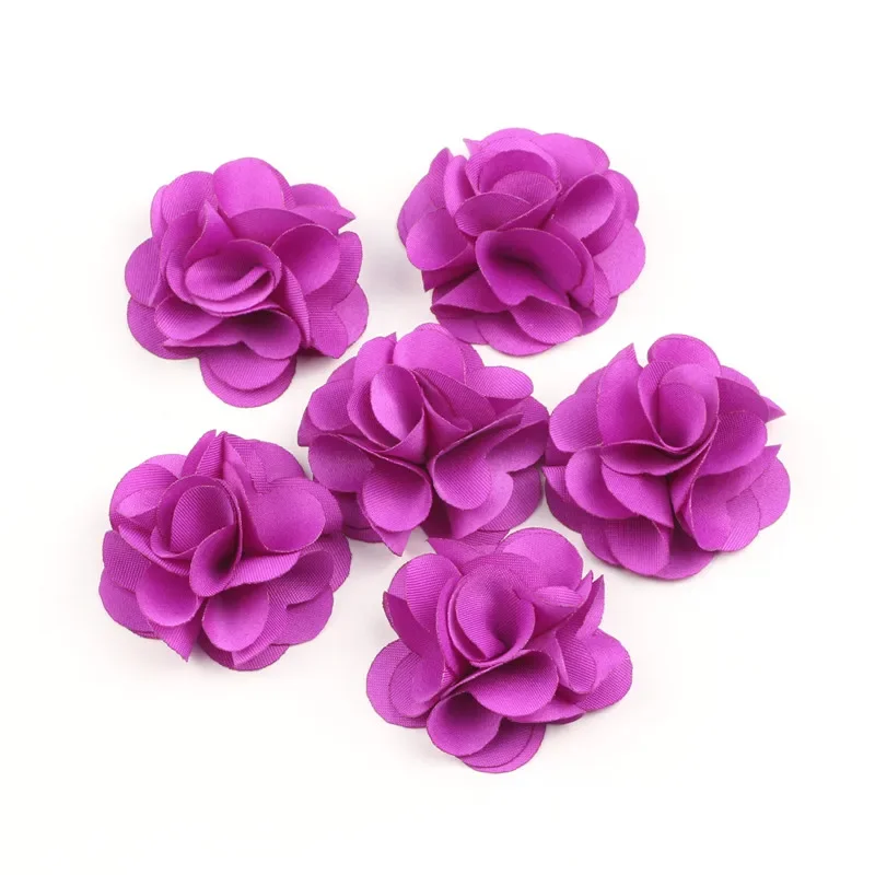 Fashion 10Pcs Cloth Fribric Flower Charm Fringed Flat Base Tassel For DIY Cloth Decoration Pendant Vintage Tassels