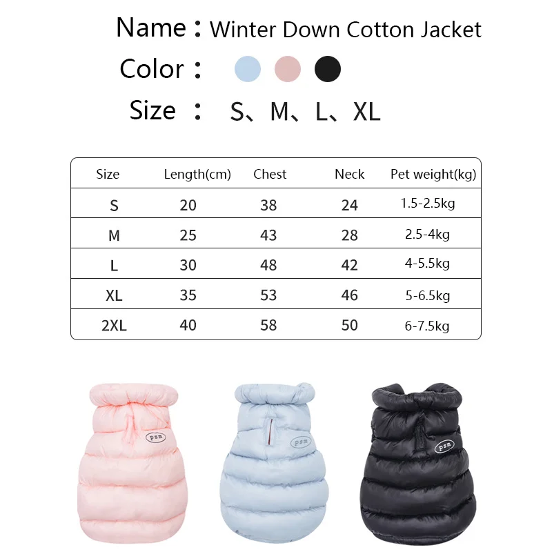 Imagen 4: Chaqueta cálida de invierno para perros, abrigo acolchado con aislamiento térmico para cachorros pequeños, chaleco calefactable para mascotas para clima frío