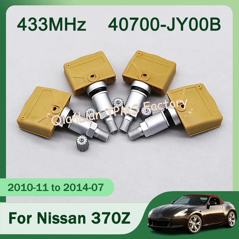 1/4pcs 433MHz TPMS Sensor 40700-JY00B Car Tire Sensors System For Nissan 370Z Armada Cube Frontier GT-R Murano Navara NP300