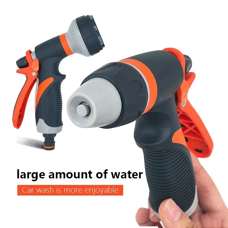 8 Pattern Garden Water Gun Hose Nozzle Mutifunctional Household Car Washing Yard Water Sprayer Pipe Tube Nozzle Sprinkle Tools