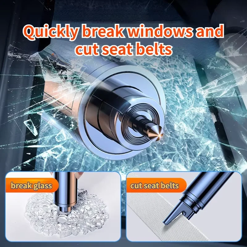 Multi-Functional Life-Saving Car Security Hammer Emergency Escape Glass Breaker Window Breaker Tool Security Protection Product