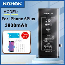 NOHON Battery For iPhone 6Plus 6P Replacement 3830mah High Capacity Bateria with Free tools