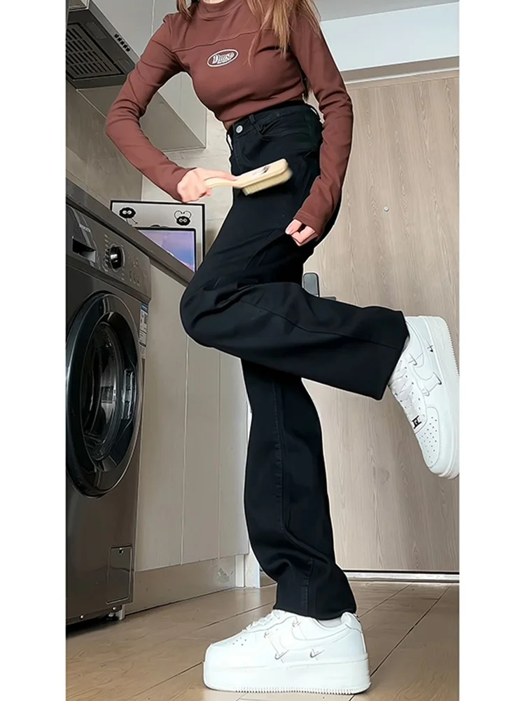 

Bla Soft Jeans Men's American High Street Cleanfit Design Sensation Pants Leg Lengthening Slimming High Waist Flared Pants