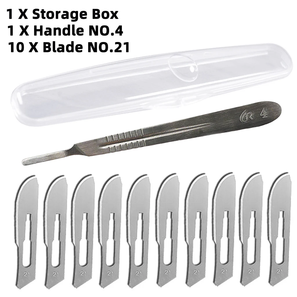 Skalpell Kombination 10 #, 11 #, 23 # High Carbon Stahl Chirurgische Klinge Mit Box und Griff für Carving und Schneiden Werkzeug Messer – Detail 16