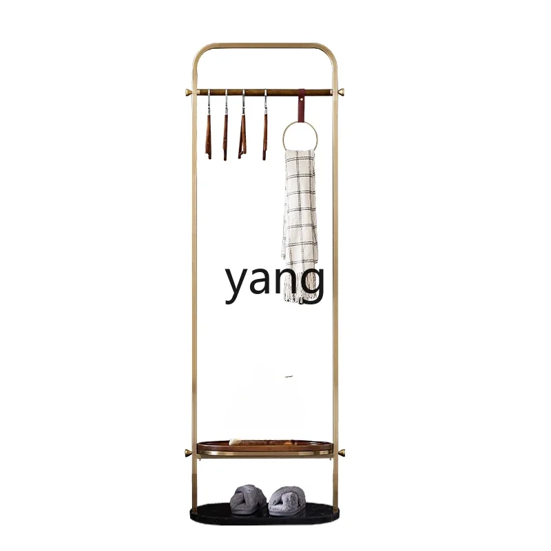 MMMfloor-to-ceiling solid wood hanger for home entry, premium light luxury bedroom, clothes rack by the bed