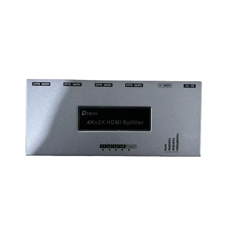 

DTECH DT-7214(GS) HDMI V2.0 Разветвитель видео-аудио 4Kx2K HDMI 1 в 4-портовый разветвитель выхода