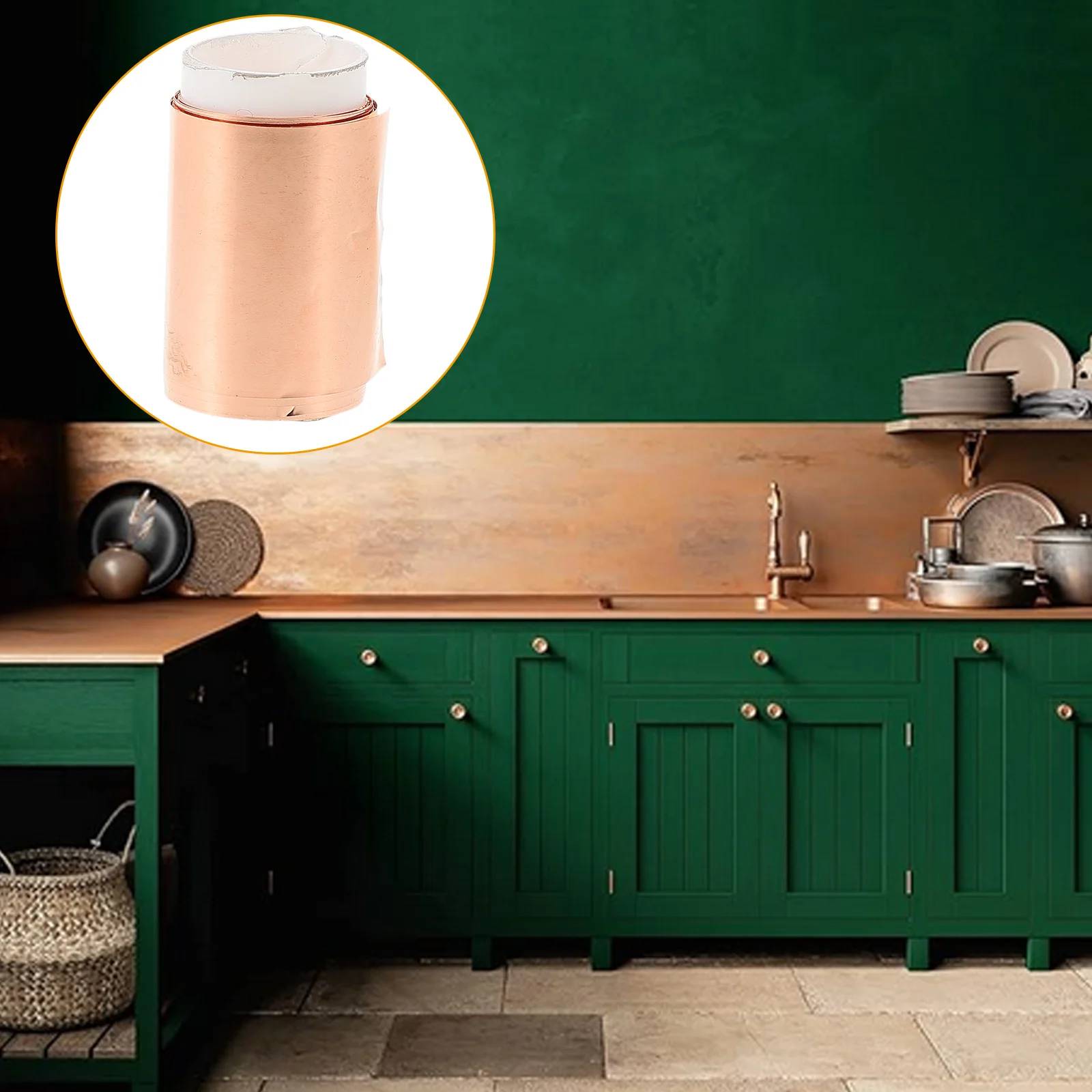 

1 Roll Copper Sheet Versatile Copper Foil Sheet Roll Sturdy and Long-Lasting Copper Foil Plate for Crafting and Industrial Use