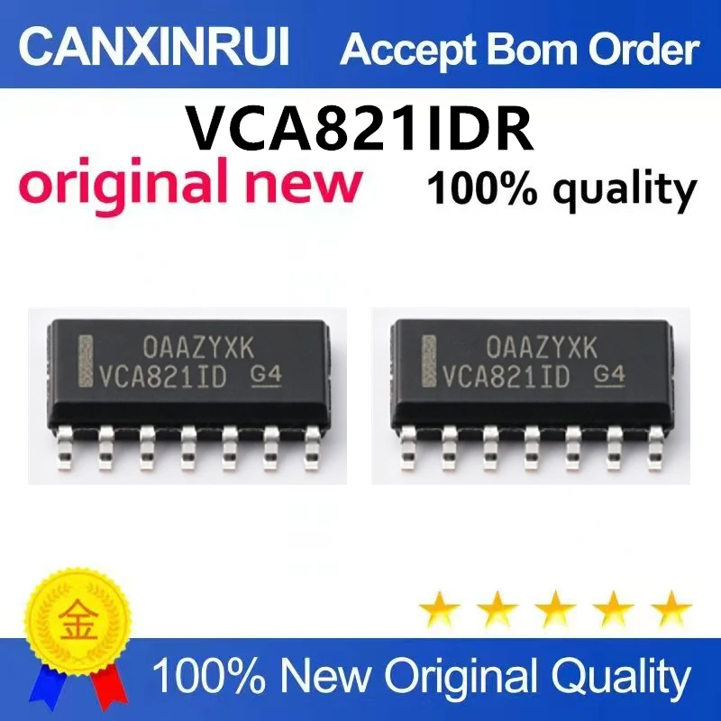 （5pcs-10pcs）Brand new original VCA821IDR VCA821ID VCA821 SOP-14 adjustable voltage controlled gain amplifier
