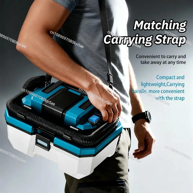 Brushless Cordless Wet&Dry Vacuum Cleaner Lithium Powered Dust Extractor Portable Handheld Vacuum with Carrying Strap