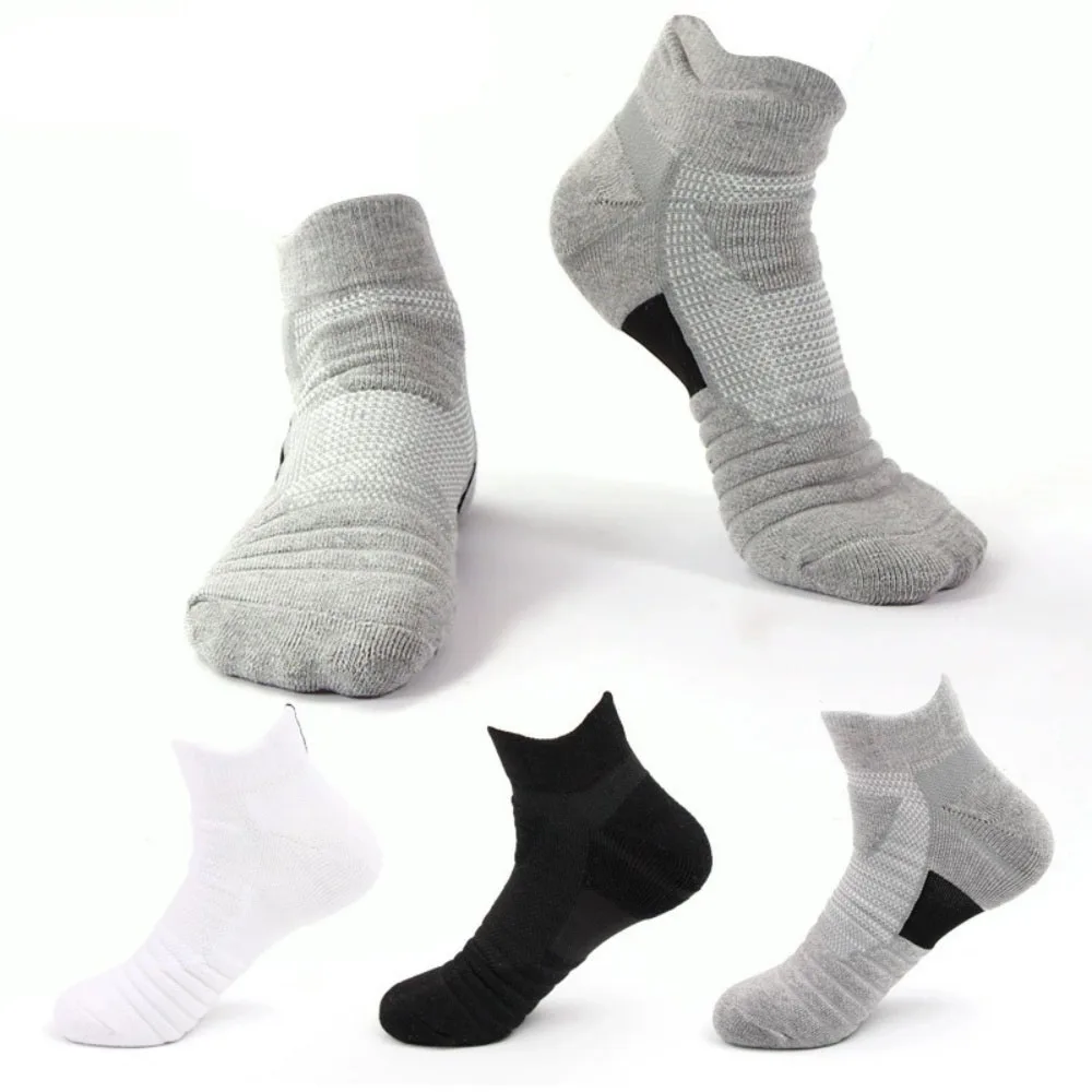 3 Paar atmungsaktive Mesh-Sportfrottee-Socken, gepolstert, feuchtigkeitsregulierend und langlebig, reduziert den Fuß für Laufen, Wandern und Sport