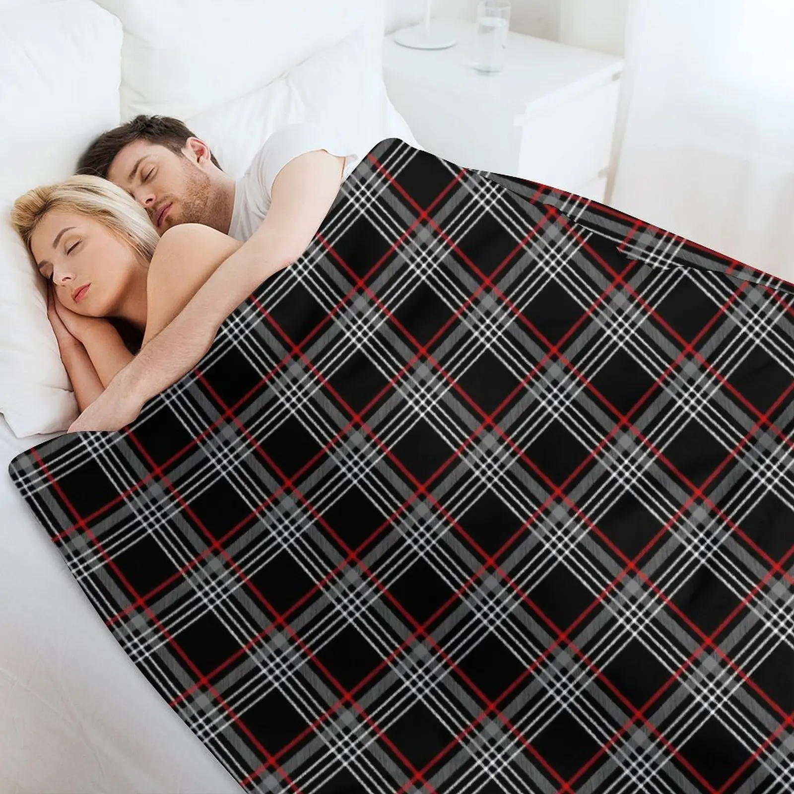 GTI tartan Throw Blanket Decorative Beds Soft Big cosplay anime Blankets