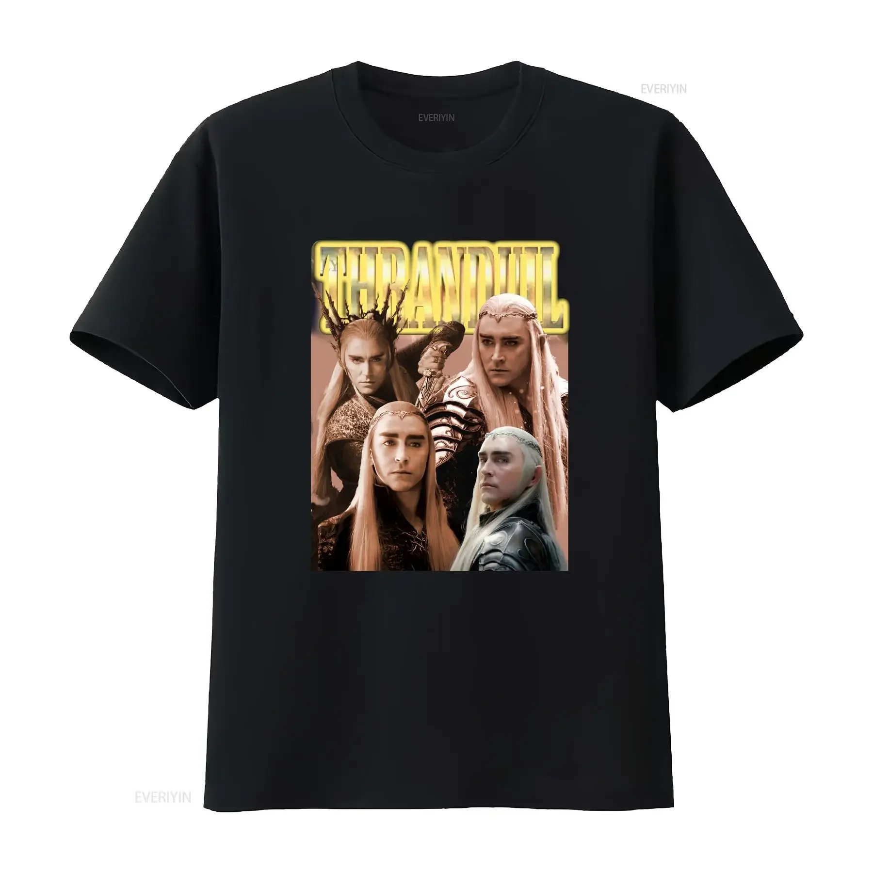 Thranduil Vintage Bootleg T-Shirt SweaT mit langen oder kurzen Ärmeln, Vintage-Waschung, Unisex, vielseitig, stilvoll, modisch, lässig für Herren.