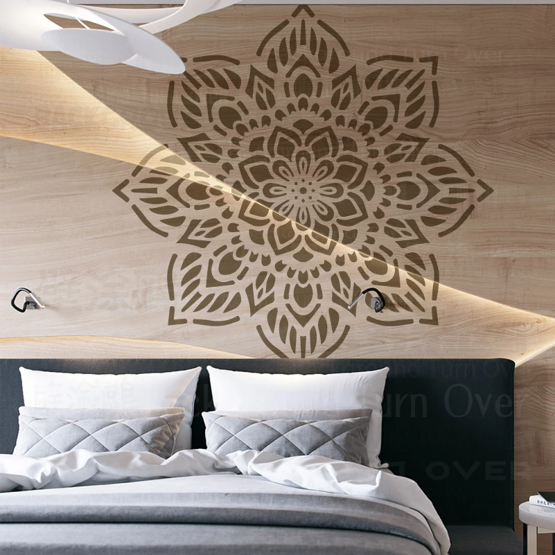 110cm - 150cm Stencil For Painting Decor Wall Decorative Template Plaster To Paint Furniture Huge Giant Mandala Round S237