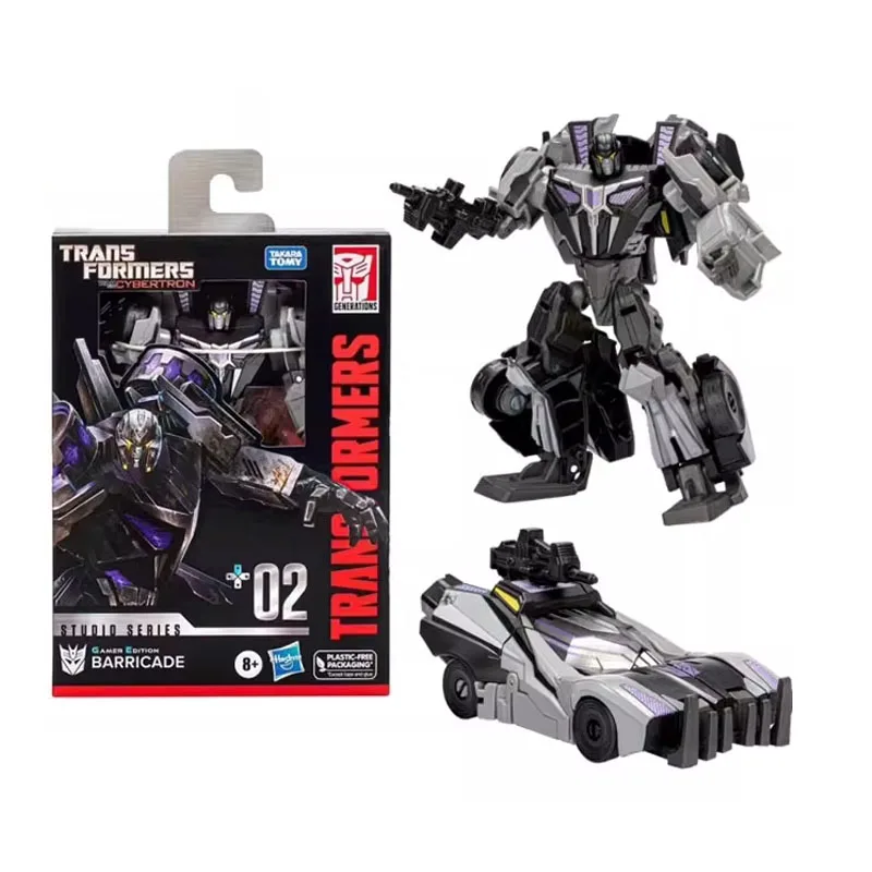 Hasbro 오리지널 트랜스포머 애니메이션 피규어 스튜디오 시리즈 GE02 바리케이드 옵티머스 프라임 액션 피규어 소년 소녀 어린이 선물